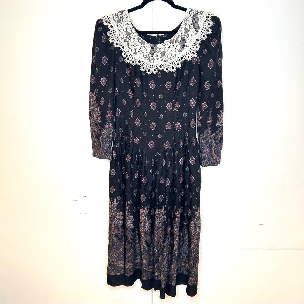 Vintage 80's Scott Mclintock Midi Dress